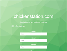 Tablet Screenshot of chickenstation.com